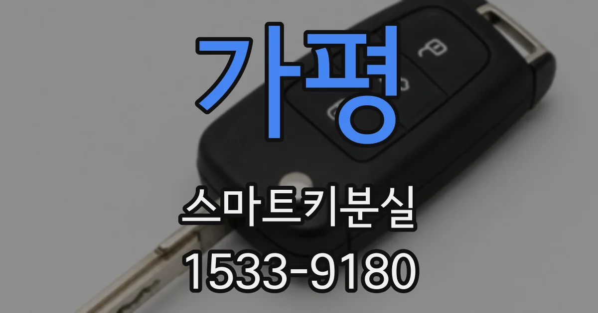 가평 스마트키분실