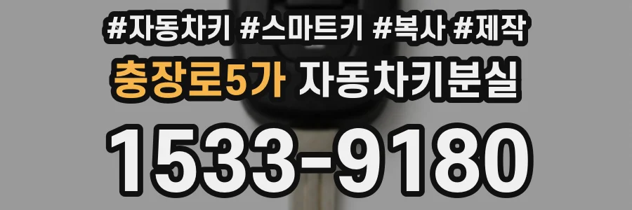 충장로5가 자동차키분실