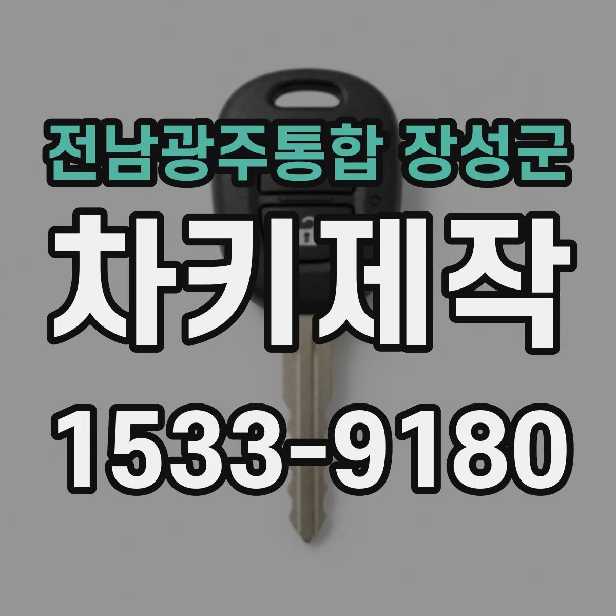 전남광주통합 장성군 차키제작