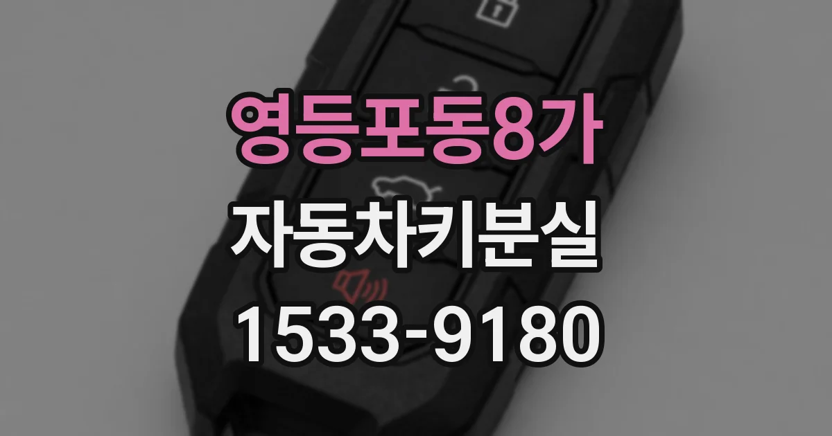 영등포동8가 자동차키분실