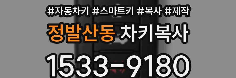 정발산동 차키복사