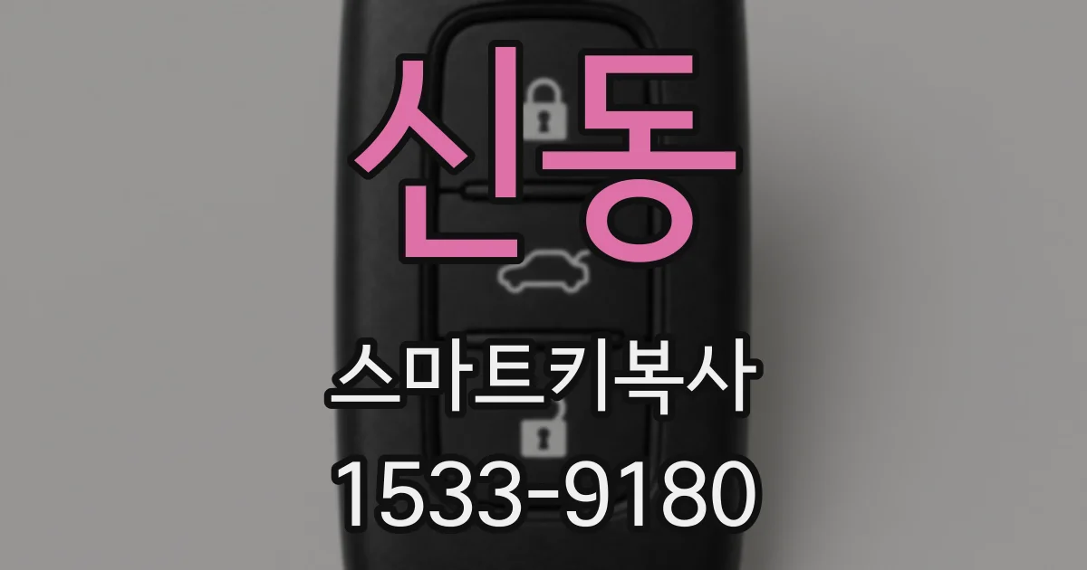 신동 스마트키복사