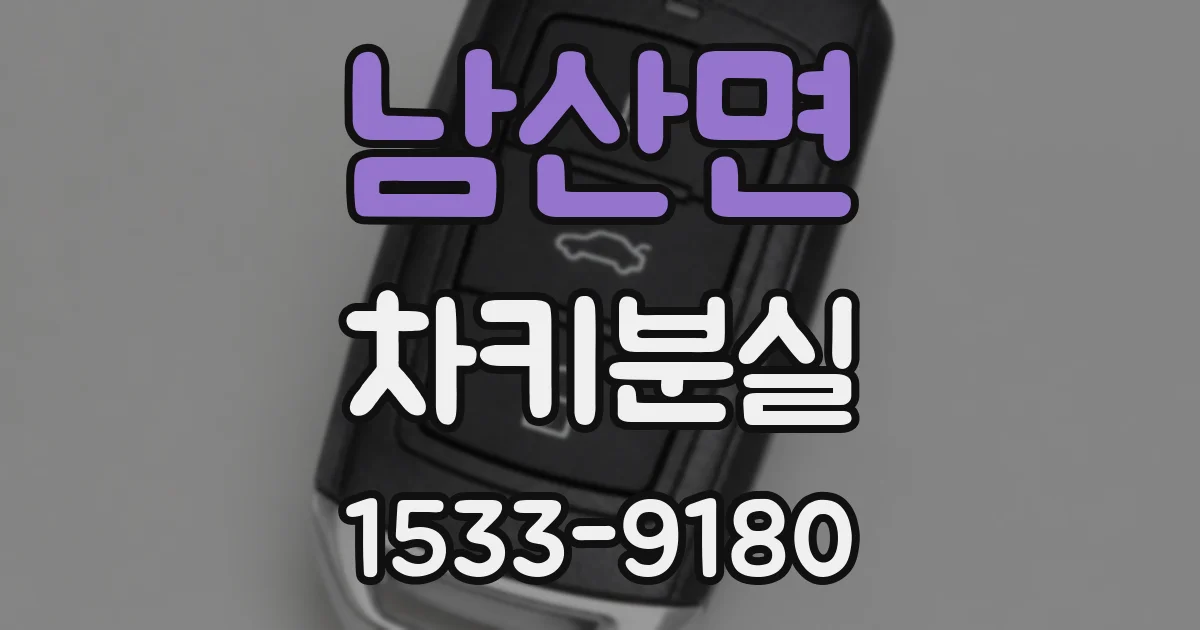 남산면 차키분실