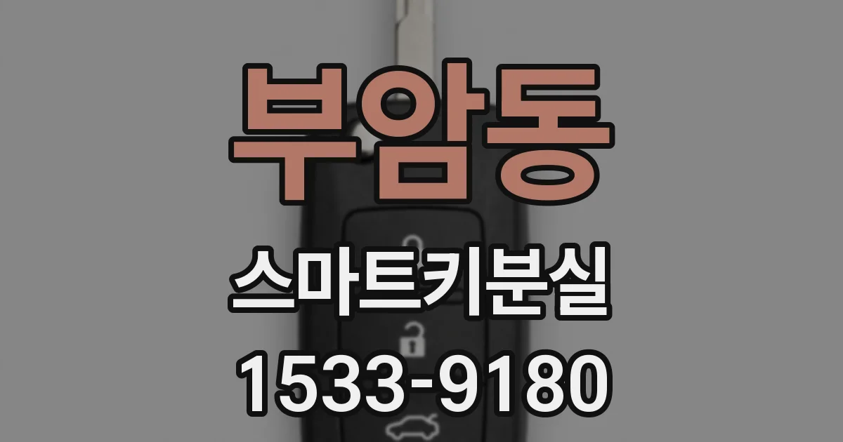 부암동 스마트키분실