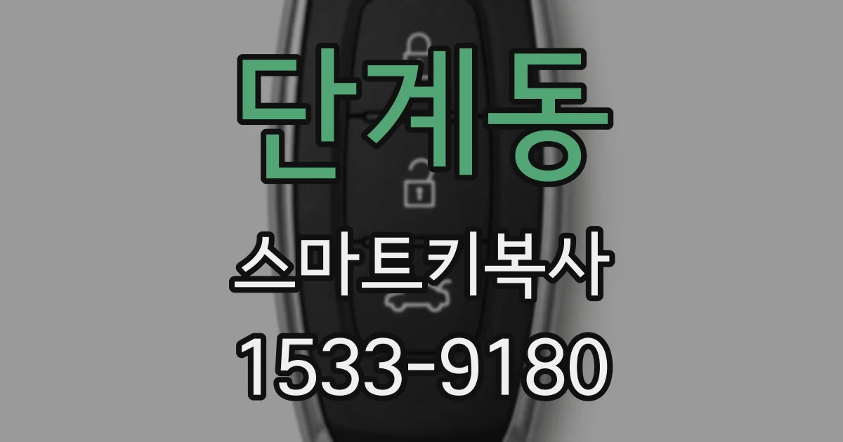 단계동 스마트키복사