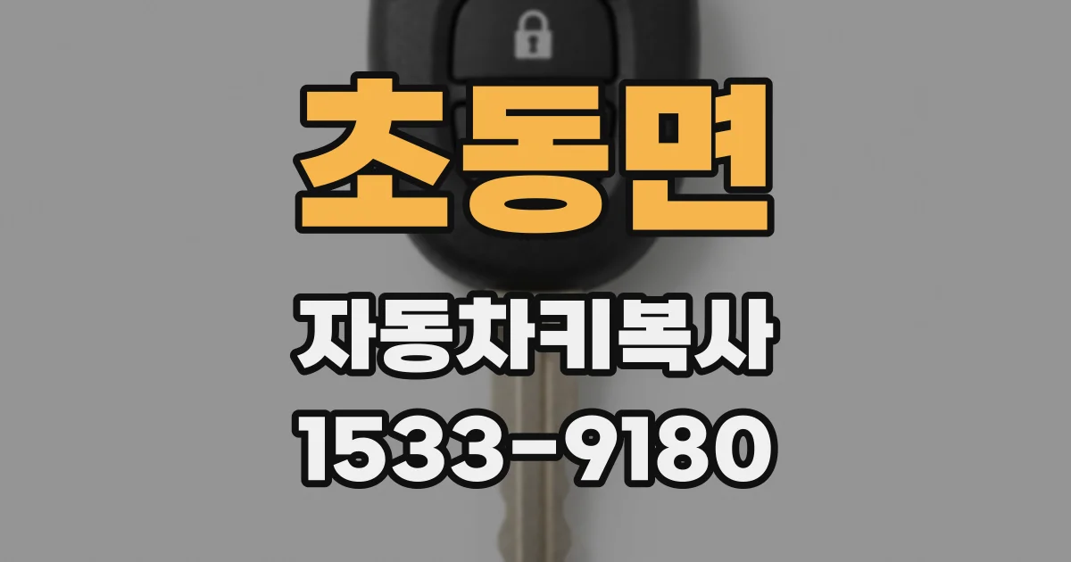 초동면 자동차키복사