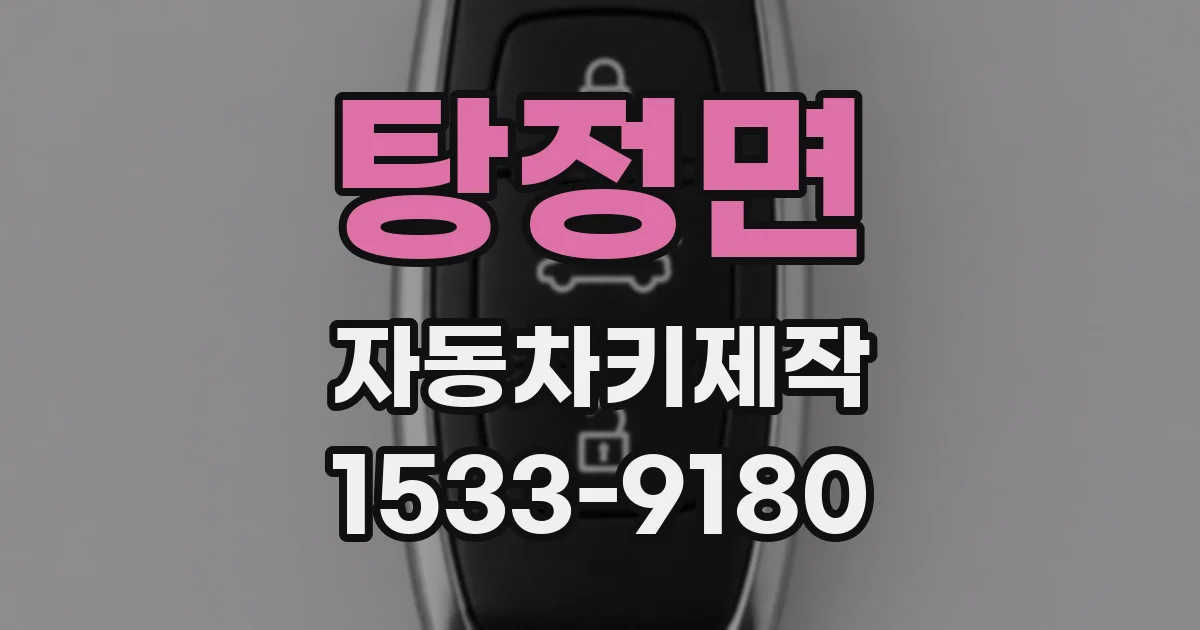 탕정면 자동차키제작
