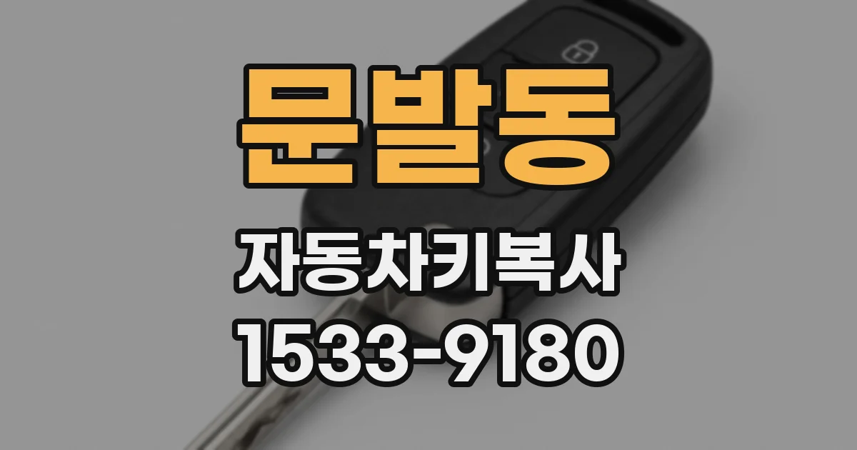 문발동 자동차키복사