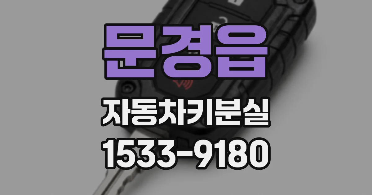 문경읍 자동차키분실