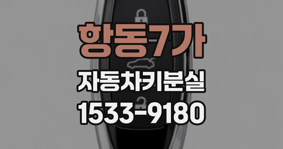 항동7가 자동차키분실