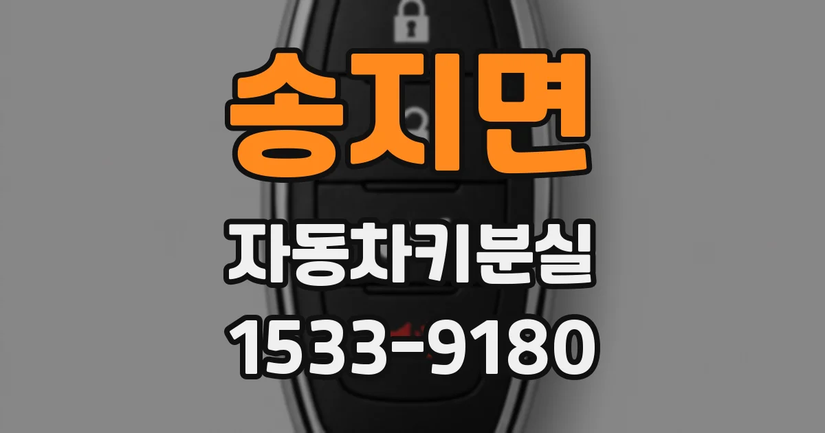 송지면 자동차키분실