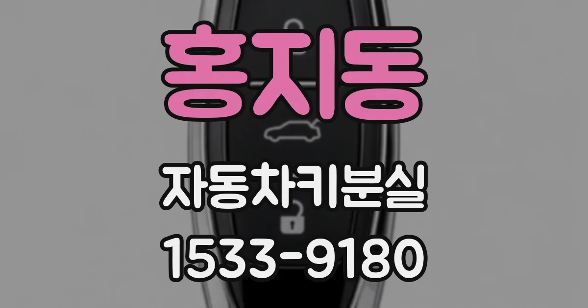 홍지동 자동차키분실