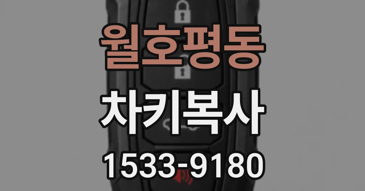 월호평동 차키복사