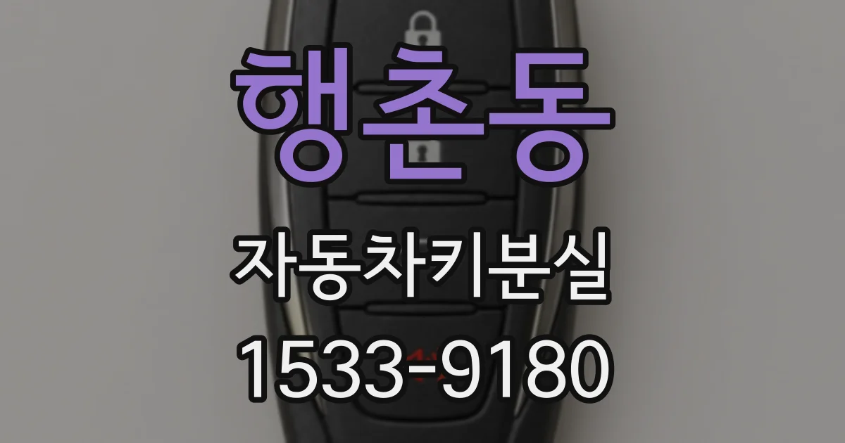 행촌동 자동차키분실