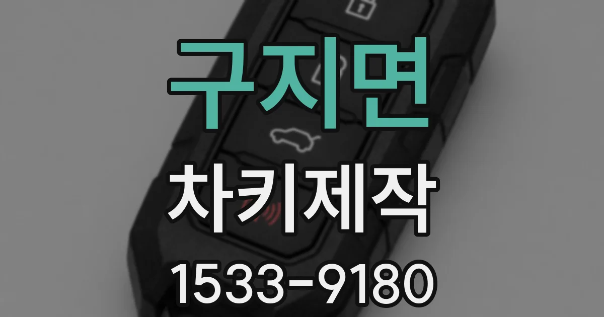 구지면 차키제작