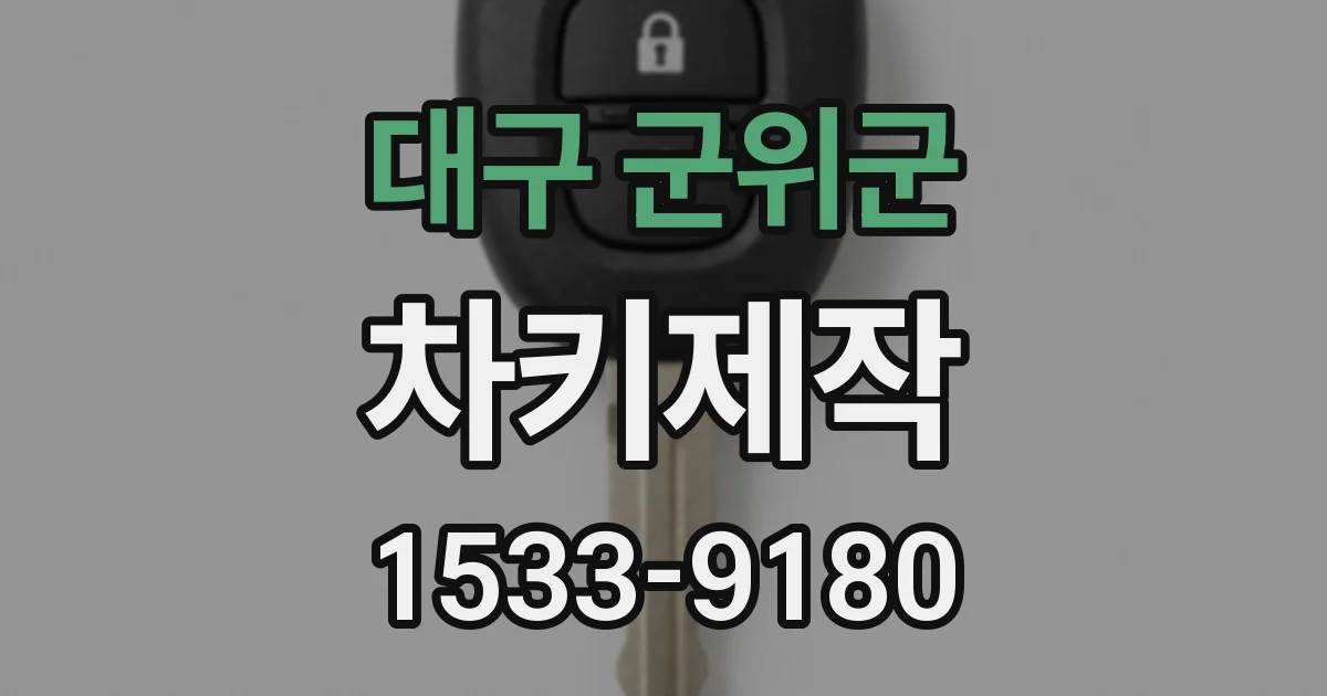 대구 군위군 차키제작