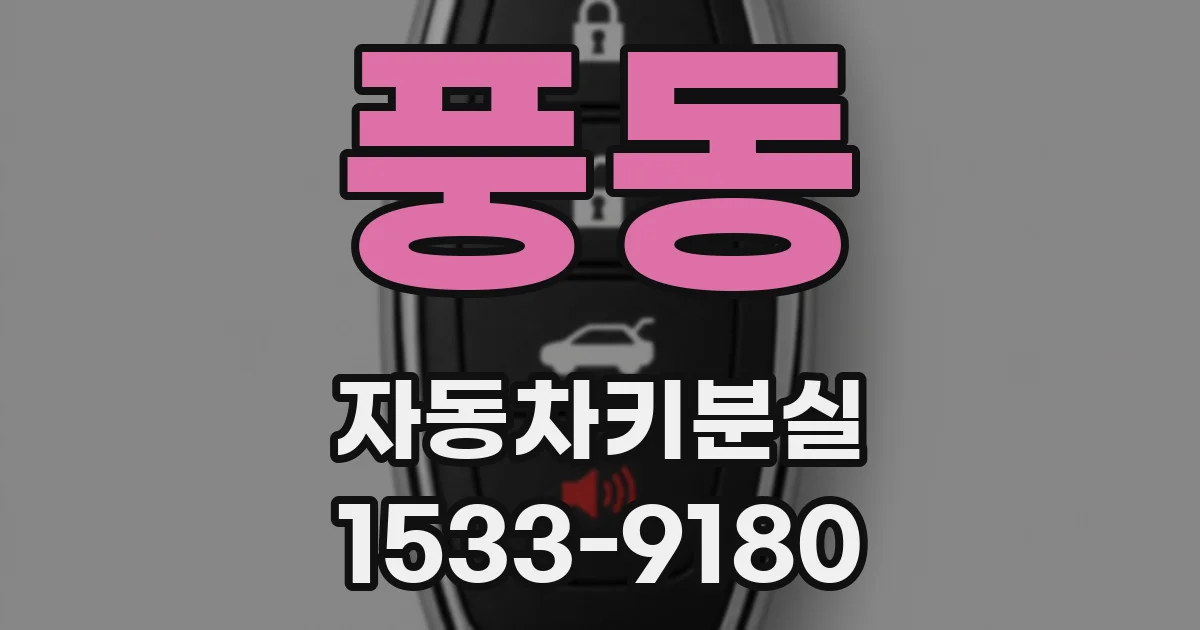 풍동 자동차키분실