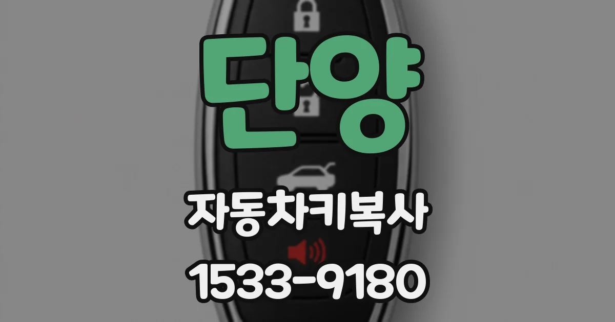단양 자동차키복사