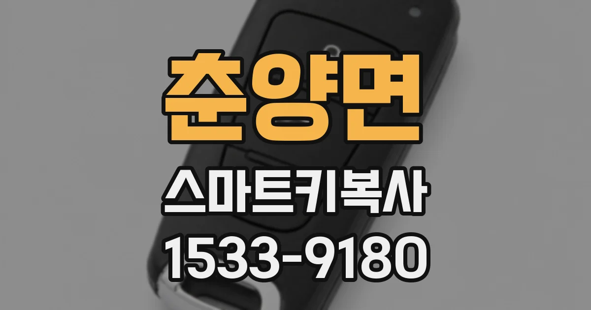 춘양면 스마트키복사