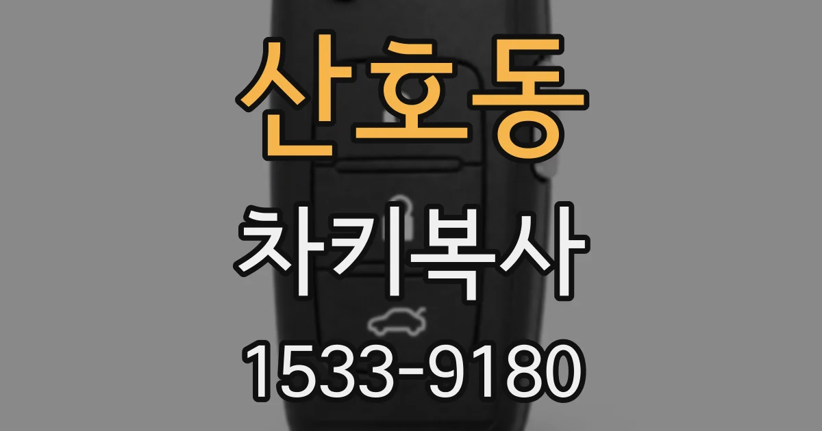 산호동 차키복사