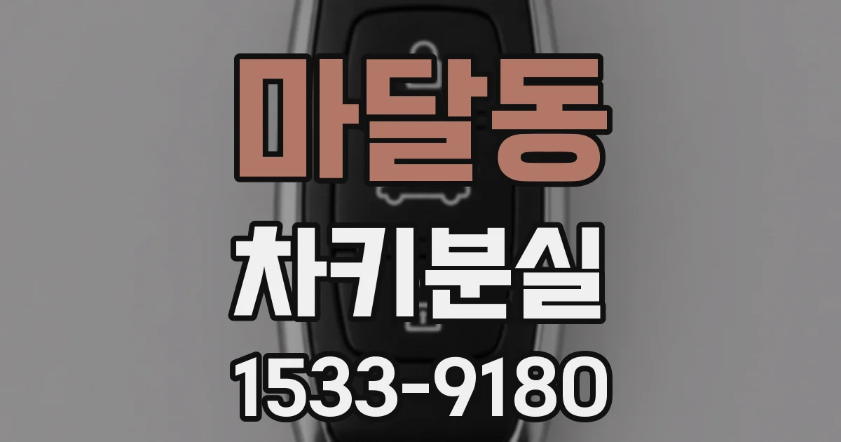 마달동 차키분실