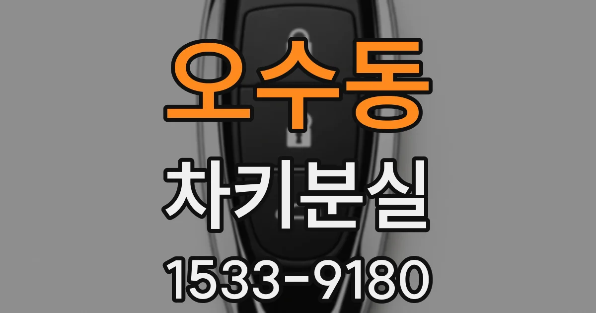 오수동 차키분실