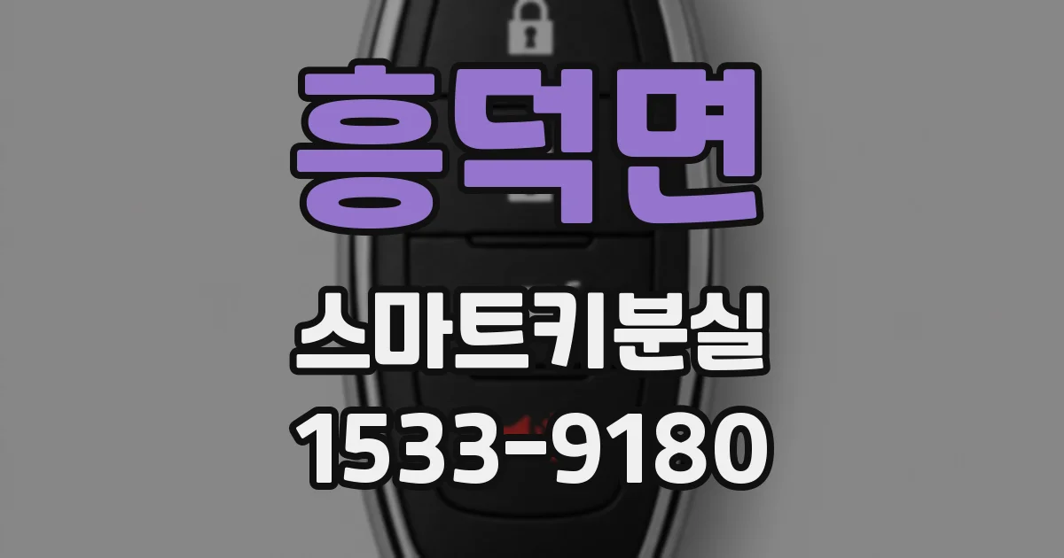 흥덕면 스마트키분실