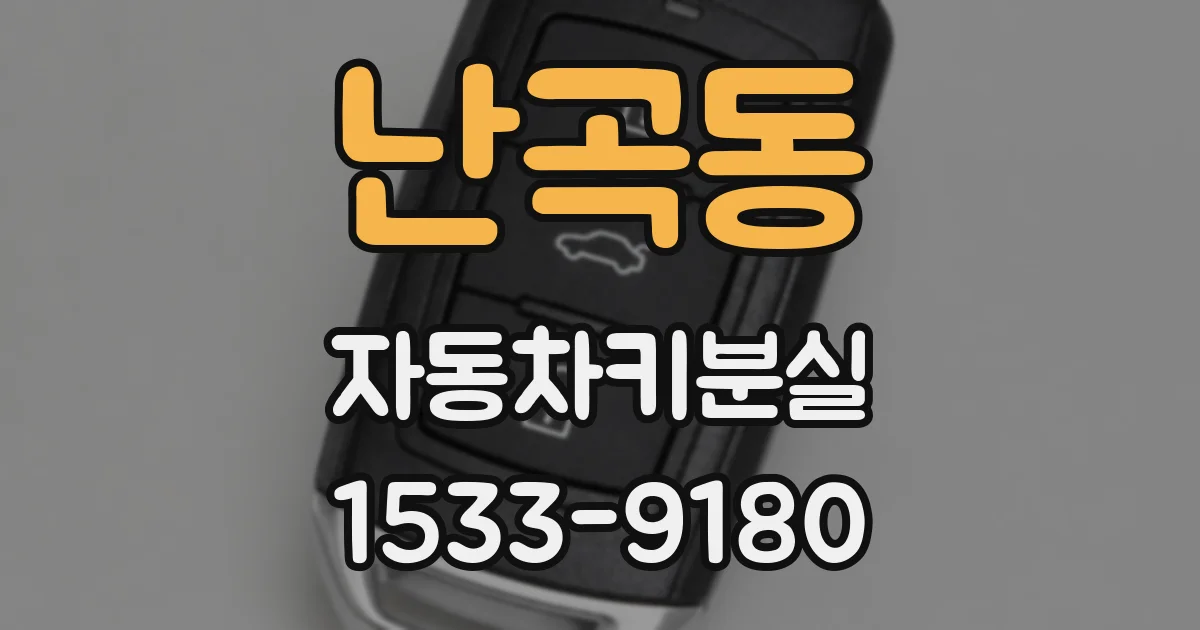 난곡동 자동차키분실