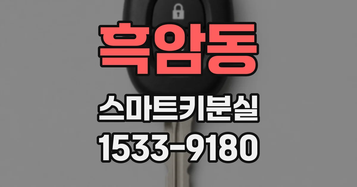 흑암동 스마트키분실
