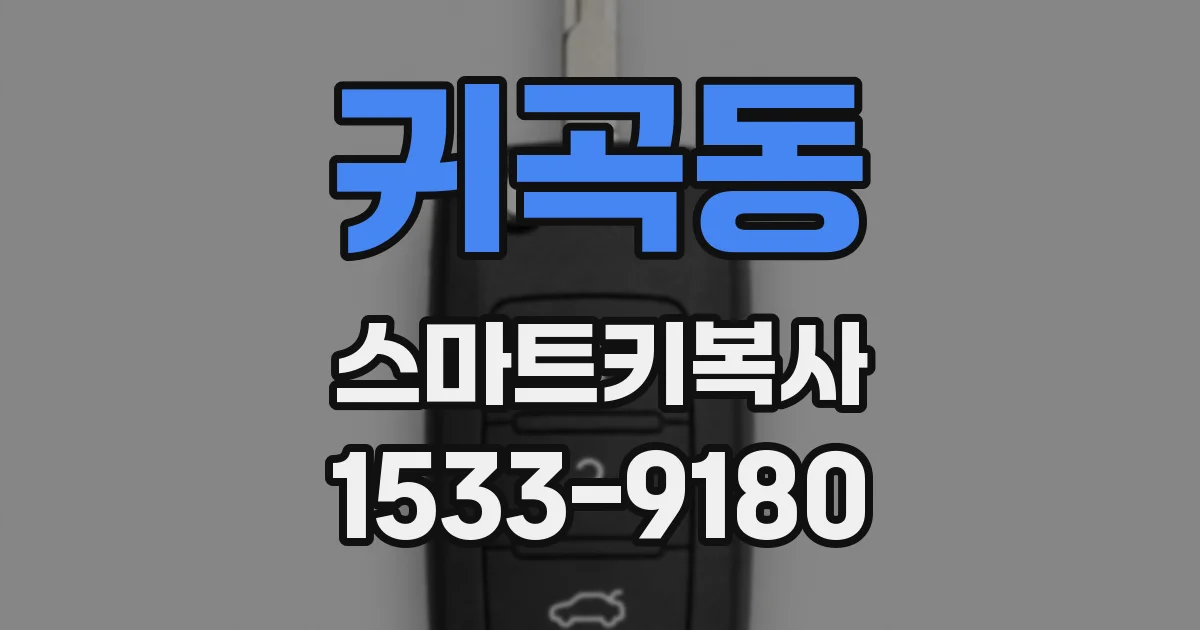 귀곡동 스마트키복사