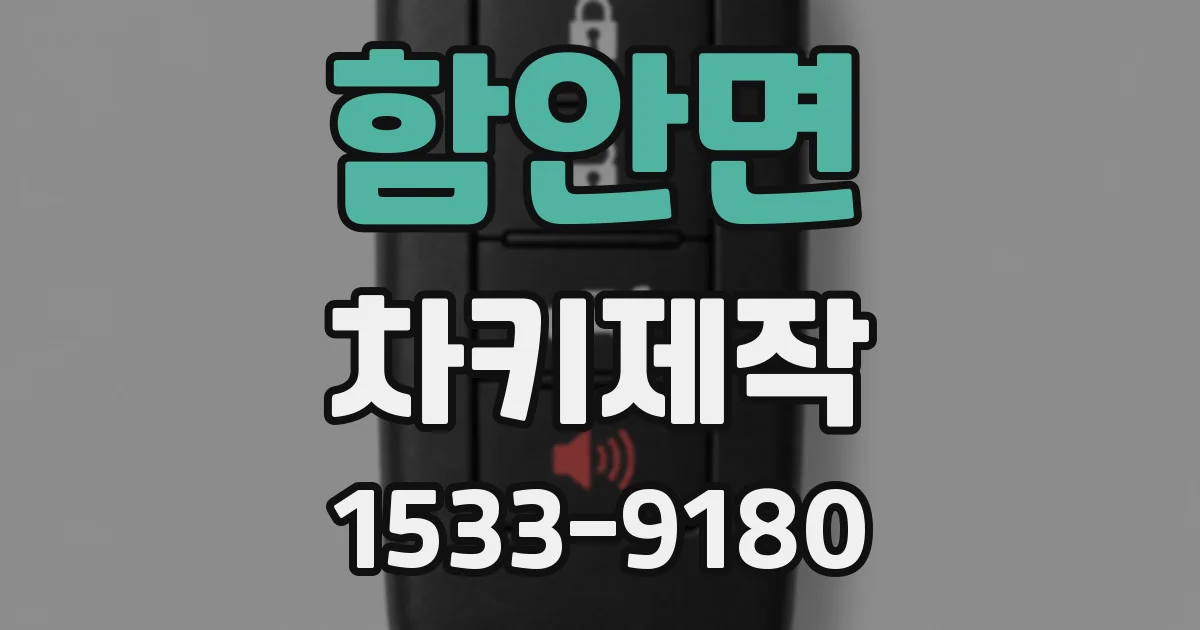 함안면 차키제작