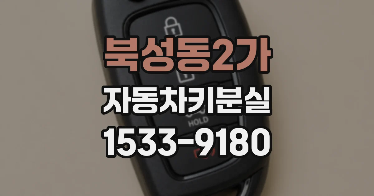 북성동2가 자동차키분실