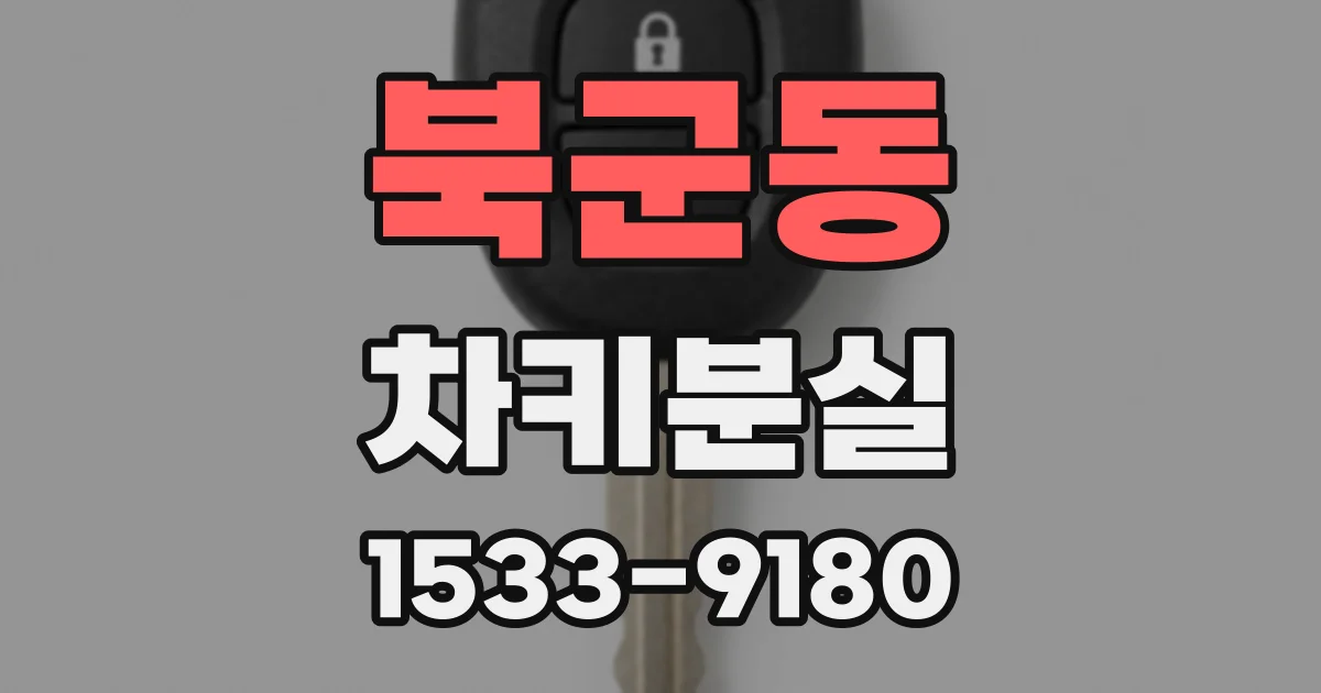 북군동 차키분실