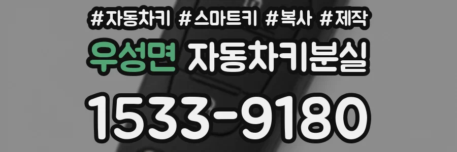 우성면 자동차키분실