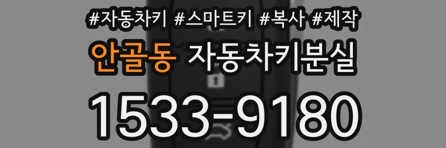 안골동 자동차키분실