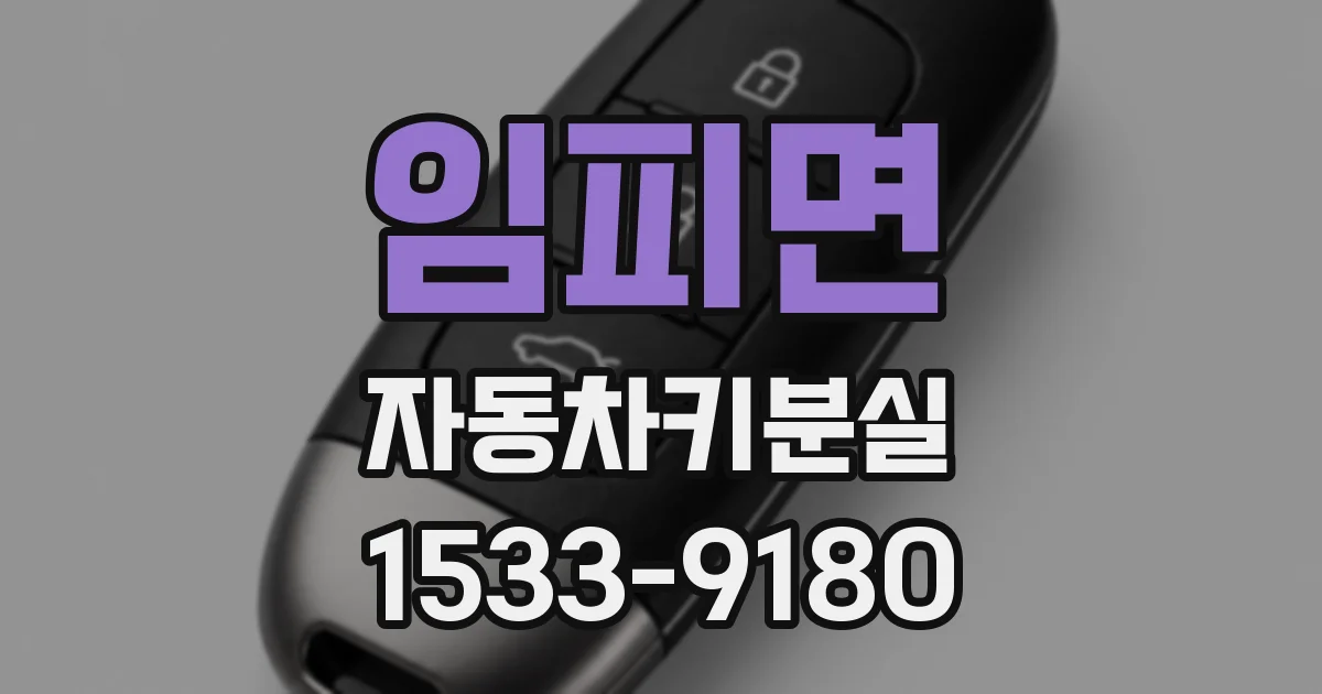 임피면 자동차키분실