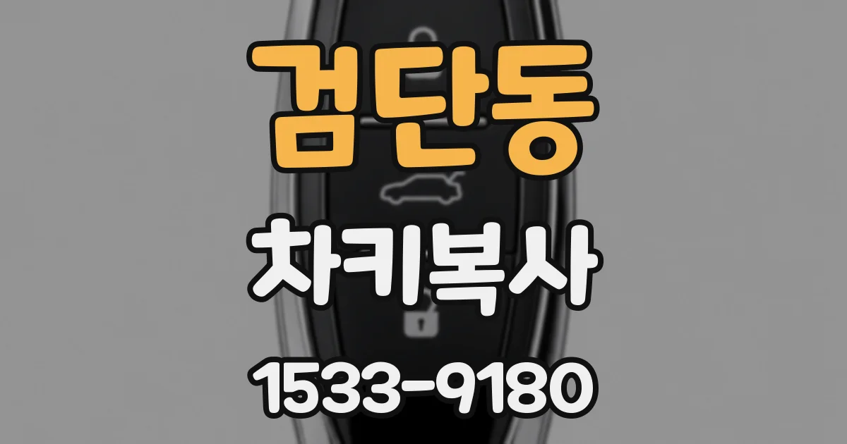 검단동 차키복사
