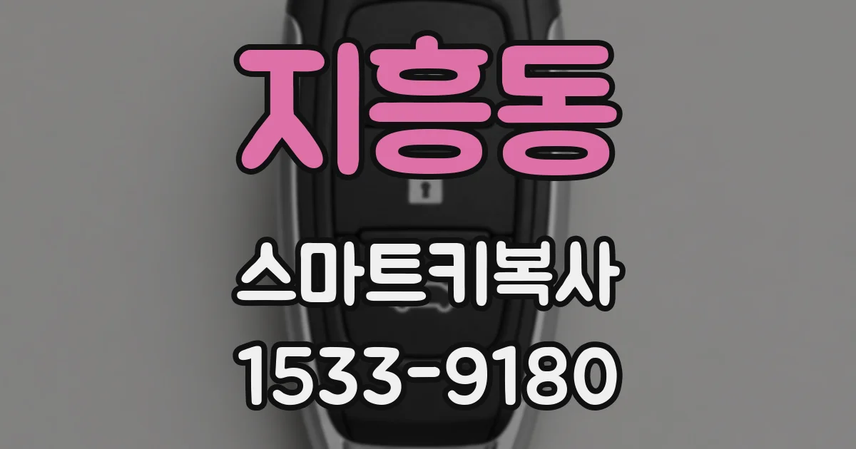 지흥동 스마트키복사