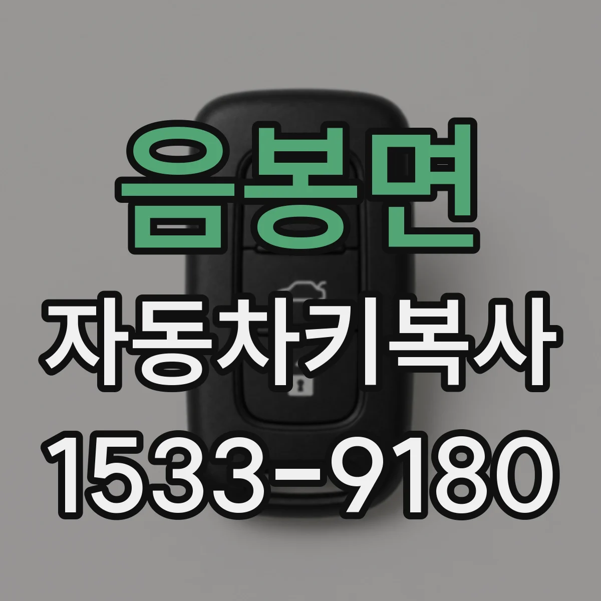 음봉면 자동차키복사