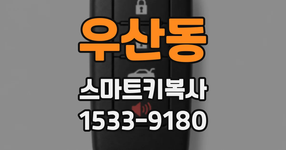 우산동 스마트키복사