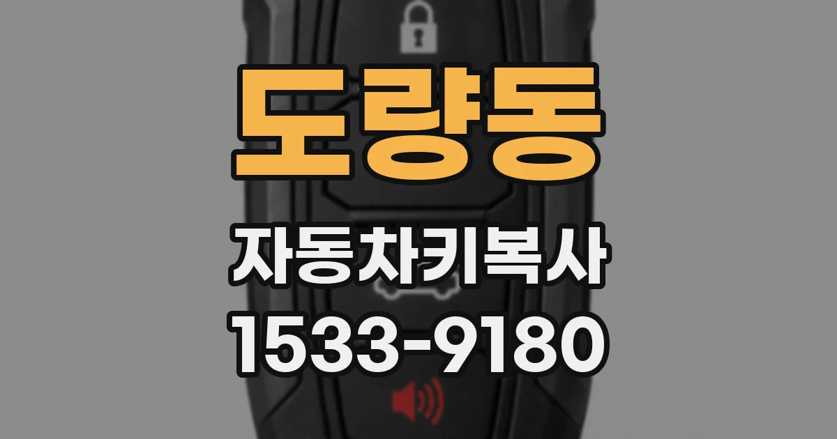 도량동 자동차키복사