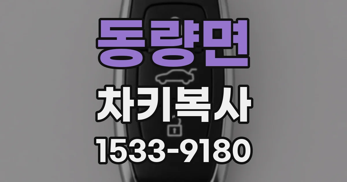 동량면 차키복사