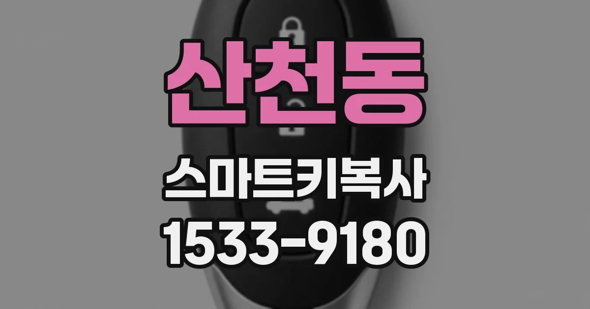 산천동 스마트키복사
