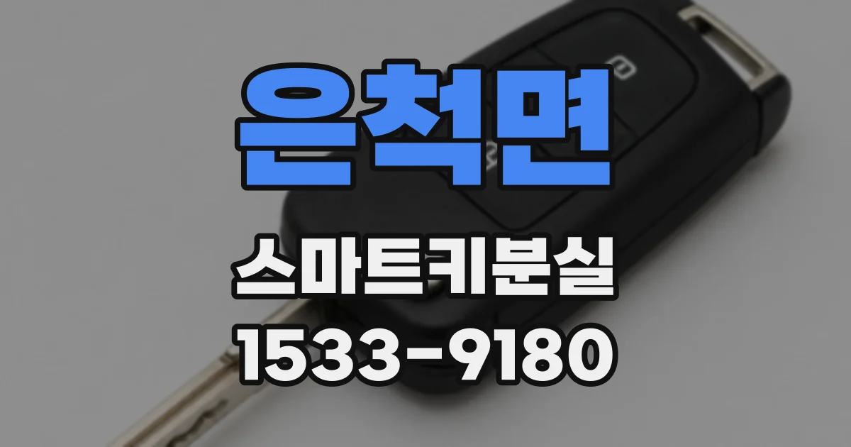 은척면 스마트키분실