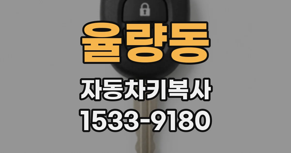 율량동 자동차키복사
