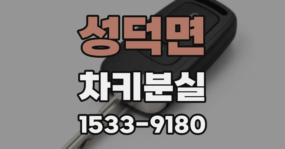 성덕면 차키분실