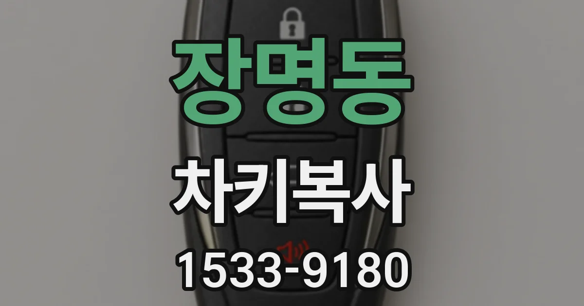 장명동 차키복사