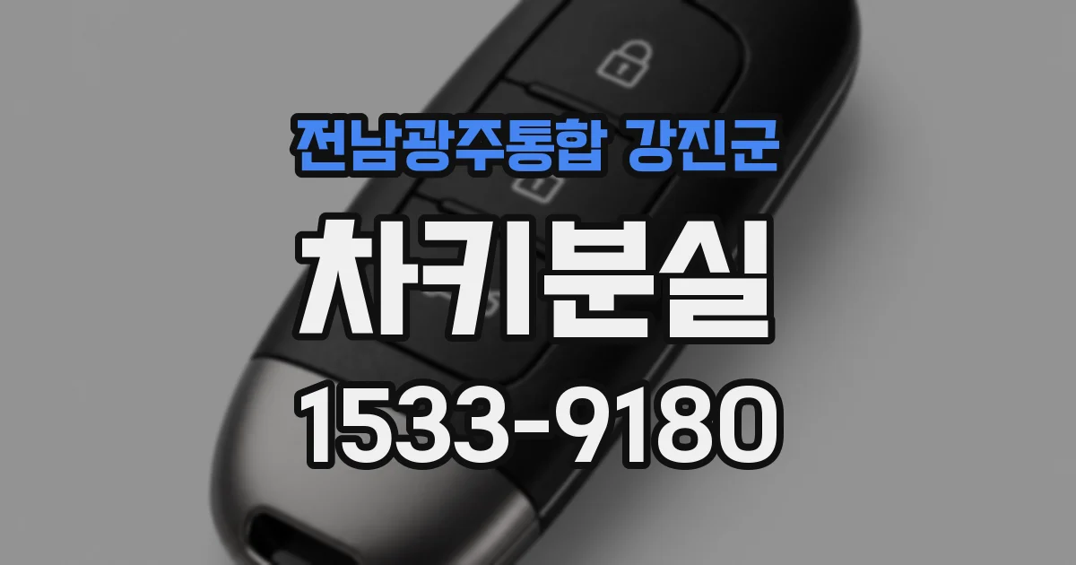 전남광주통합 강진군 차키분실