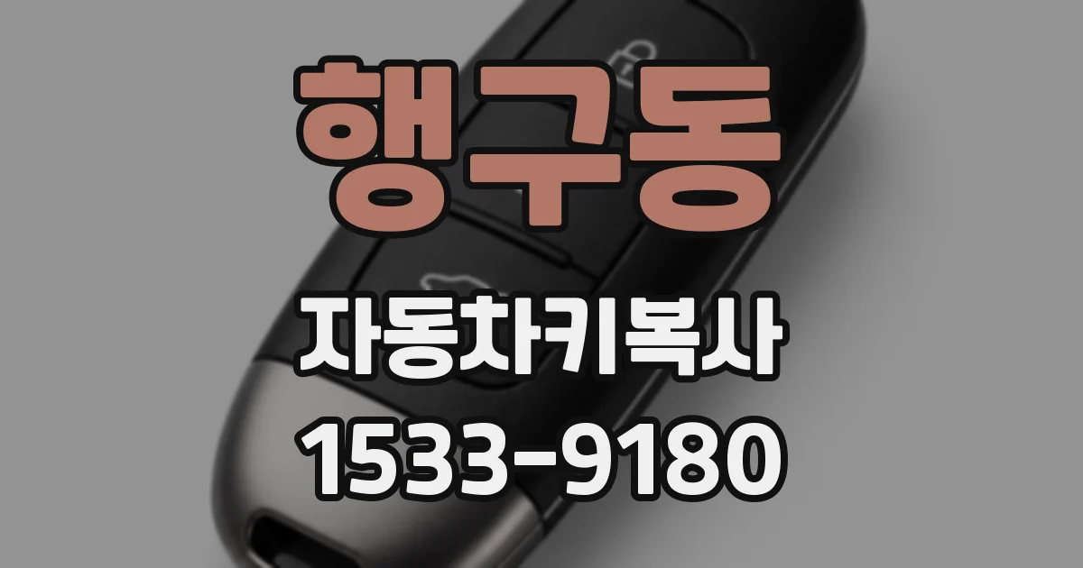 행구동 자동차키복사