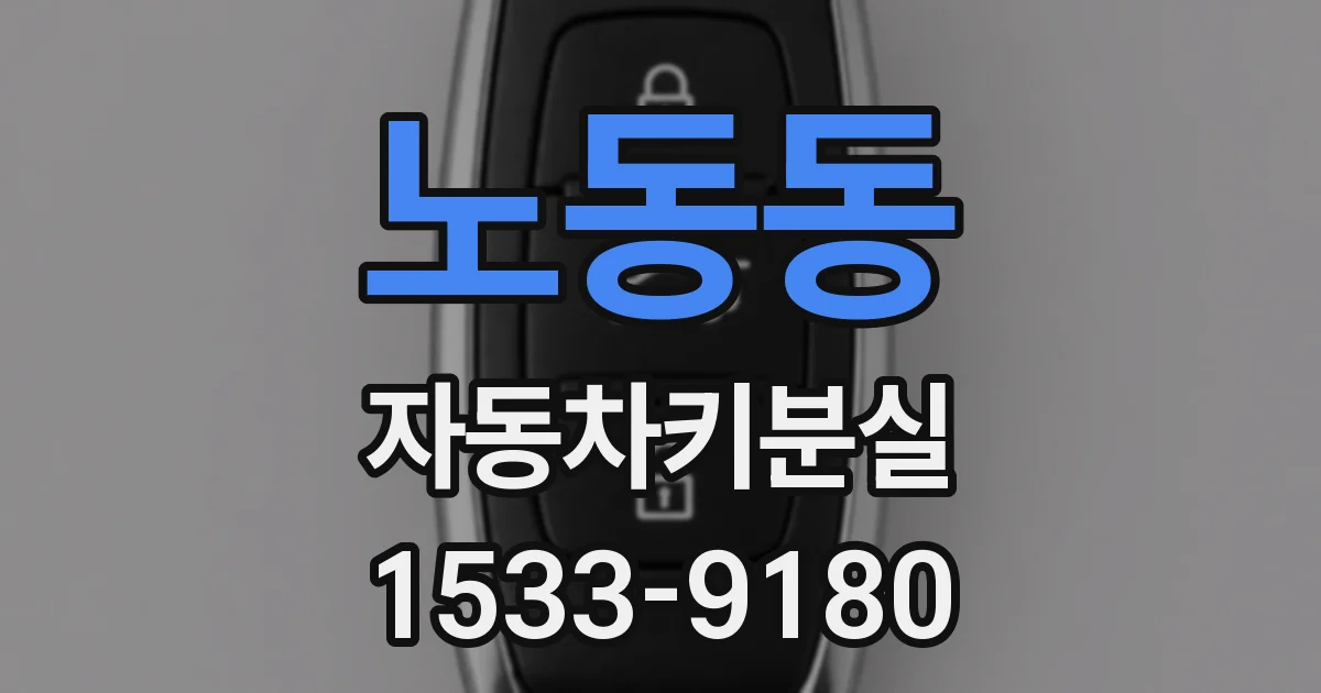 노동동 자동차키분실
